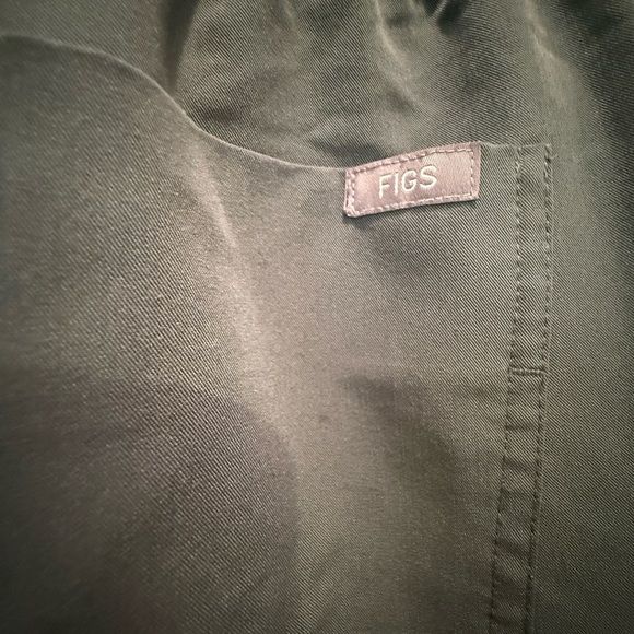 Figs Gray Joggers with Burgundy Accents - Picture 5 of 8